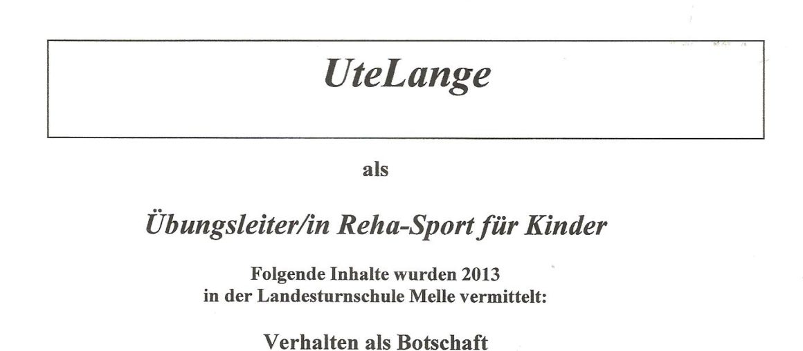 Reha-Sport für Kinder