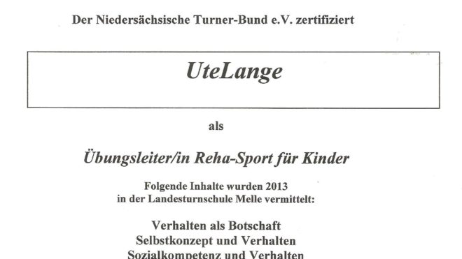 Reha-Sport für Kinder